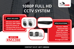 HIKVISION FULL HD CCTV SYSTEM PACKAGE