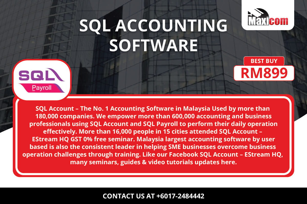 SQL Accounting & Payroll Software in Rawang