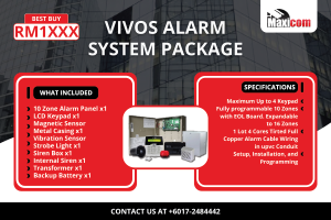Vivos alarm system Malaysia package by MAXICOM